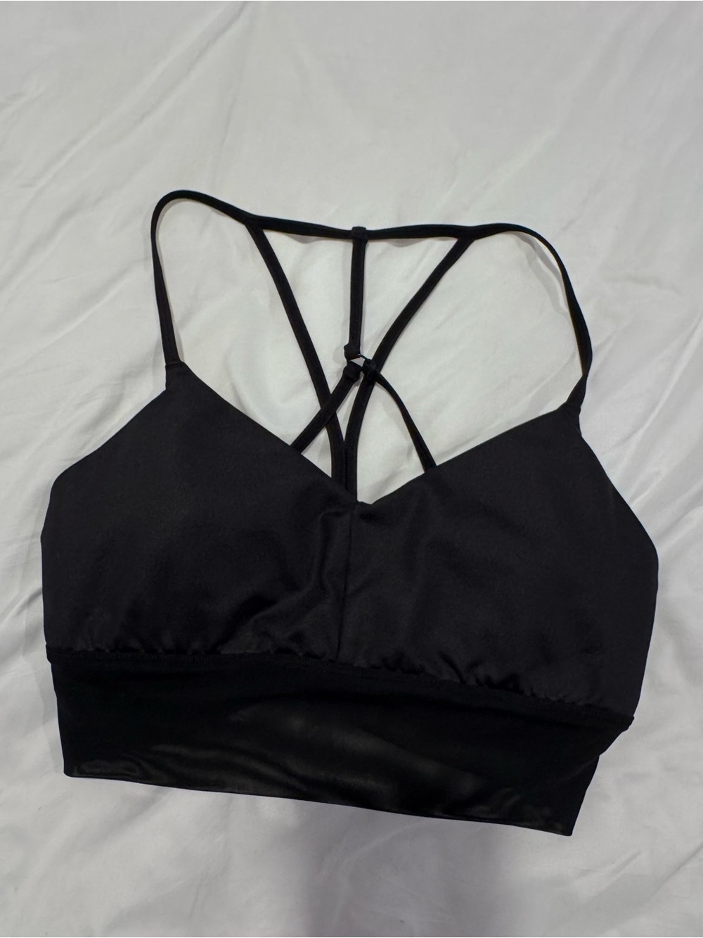ALO Yoga Black Strappy Sports Bra